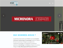 Tablet Screenshot of fondex.fr